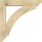 Ekena Millwork Thorton Slat Rough Sawn Bracket w/ Offset Brace, Douglas Fir, 6"W x 30"D x 30"H BKT0604X30X30THR06RDF - alternate 3